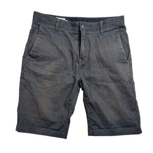 Volcom Corpo Class Mens Chino Shorts Charcoal Gray Sz 30 Skate Casual distressed